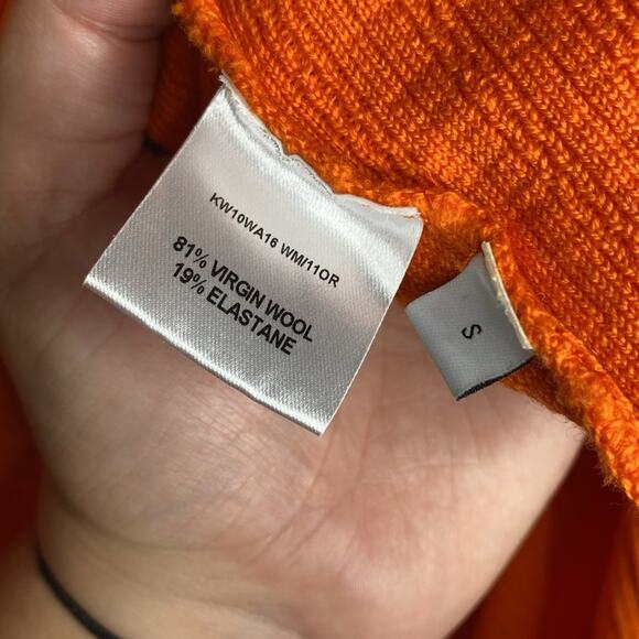 J.W. Anderson Virgin Wool asymmetric sweater zip front striped long sleeve - Picture 8 of 8